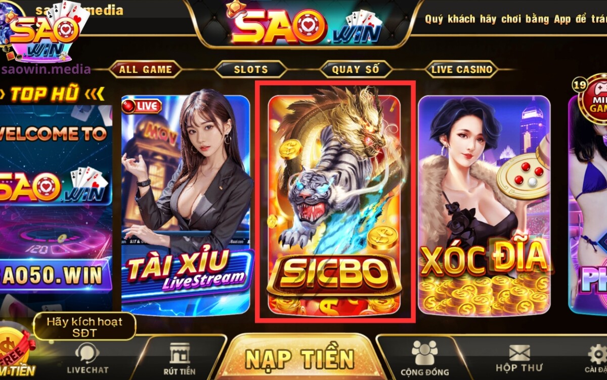 Giải Mã Cách Chơi Sicbo Dễ Hiểu Dễ Thắng 1 Sicbo - Trò chơi cá cược độc đáo mới lạ của Saowin