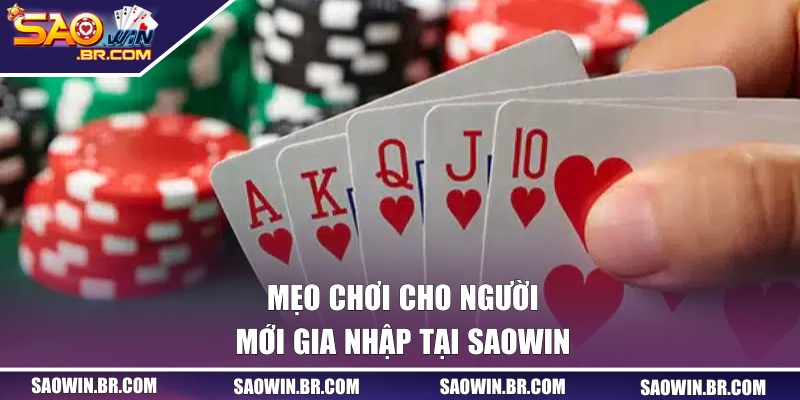 Xì Tố SAOWIN - Game Bài Đổi Thưởng Hấp Dẫn Nhất 2026 3 Mẹo chơi cho người mới gia nhập tại SAOWIN